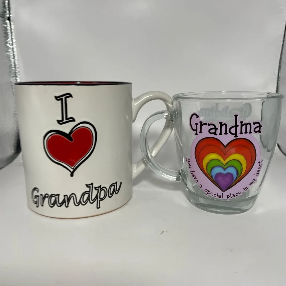 Coffee cup set Grandpa & Grandma Cups